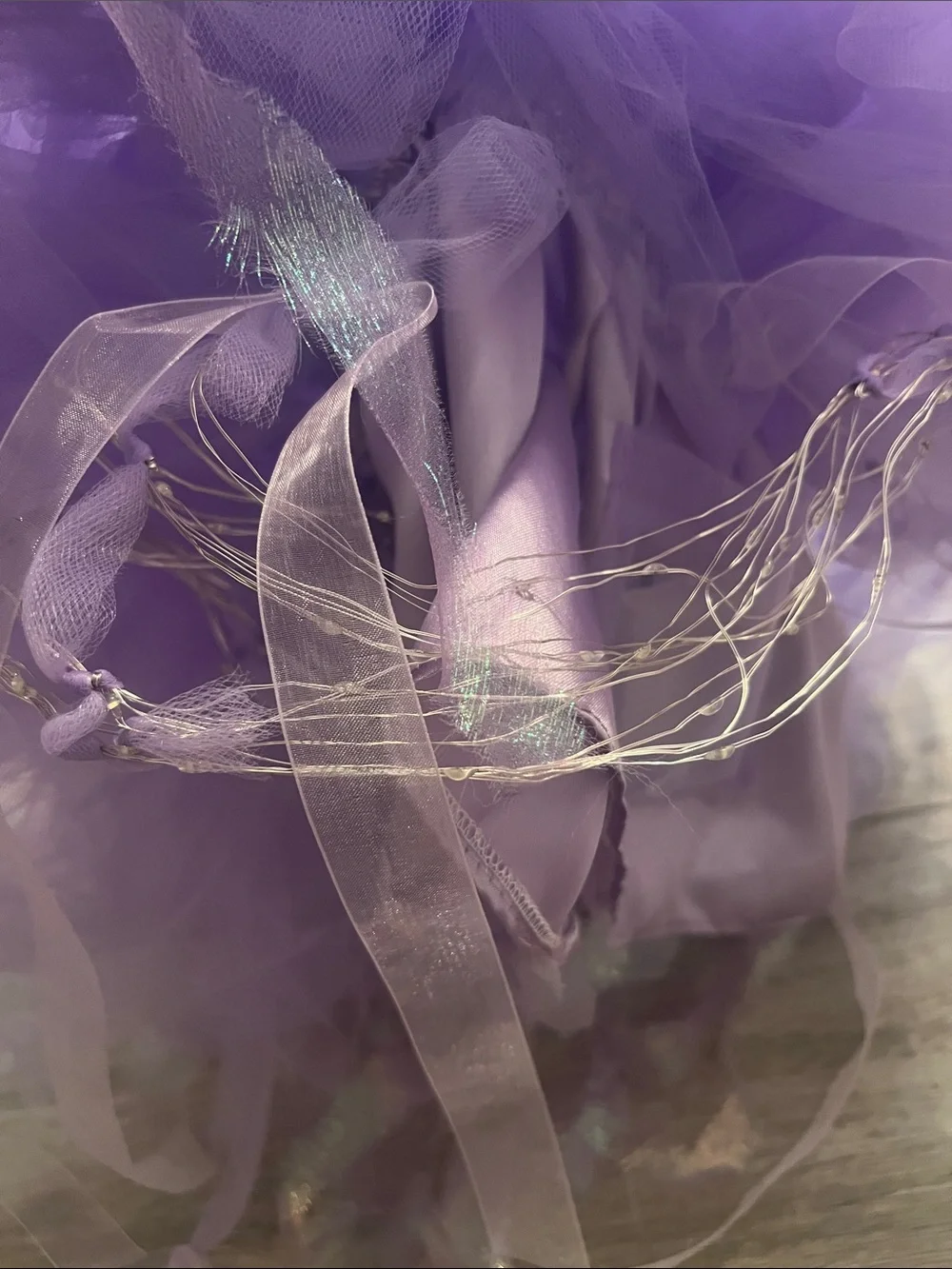 Purple Jellyfish Tutu Halloween Costume 200 LED Lights